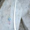 Clear quartz with turquoise hook style bookmark. $10