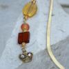 Designer glass hook style bookmark with crown charm. $15