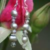 Pearl and glass earrings. $15