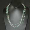 Turquoise and glass necklace. Classic collection. [Love, creativity, and honesty] $20