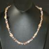 Jasper and clear quartz necklace. Classic collection. 21" long. [Stress, courage, and honesty] $35