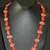 All sponge coral necklace with silver spacers. Chic collection. 27" long. [Mood swings and fertility] $50