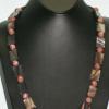 Shell and jasper necklace. Chic collection. 26" long. [Stress, courage, honesty, love, and prosperity] $60